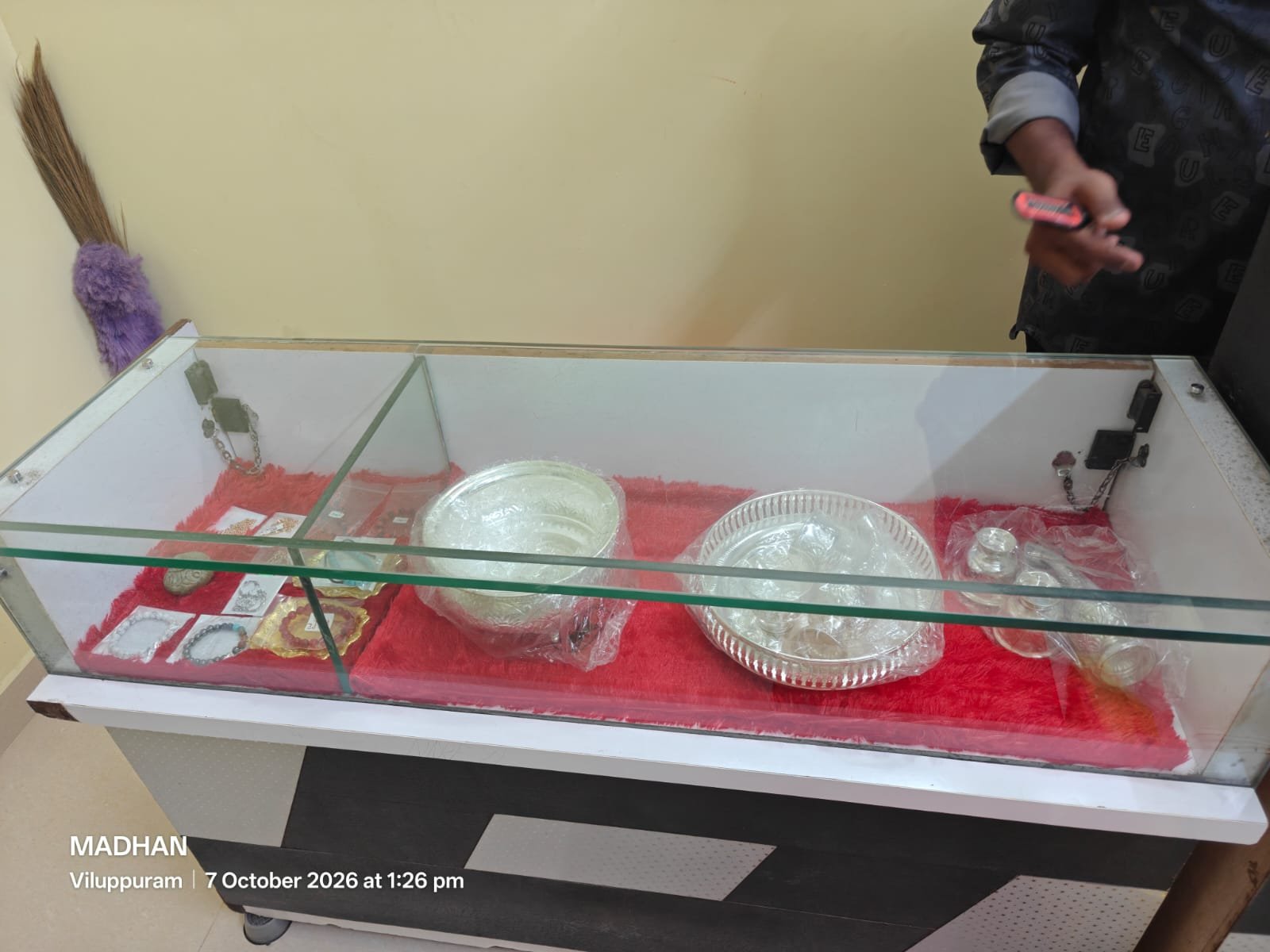 DGM Gems store counter and product displays