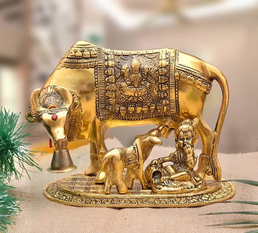 Cow and Calf Figurine